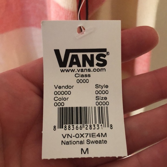 NWT Vans orange and cream sweater - Picture 7 of 7